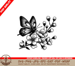 Butterfly Flower Dance SVG Single Product