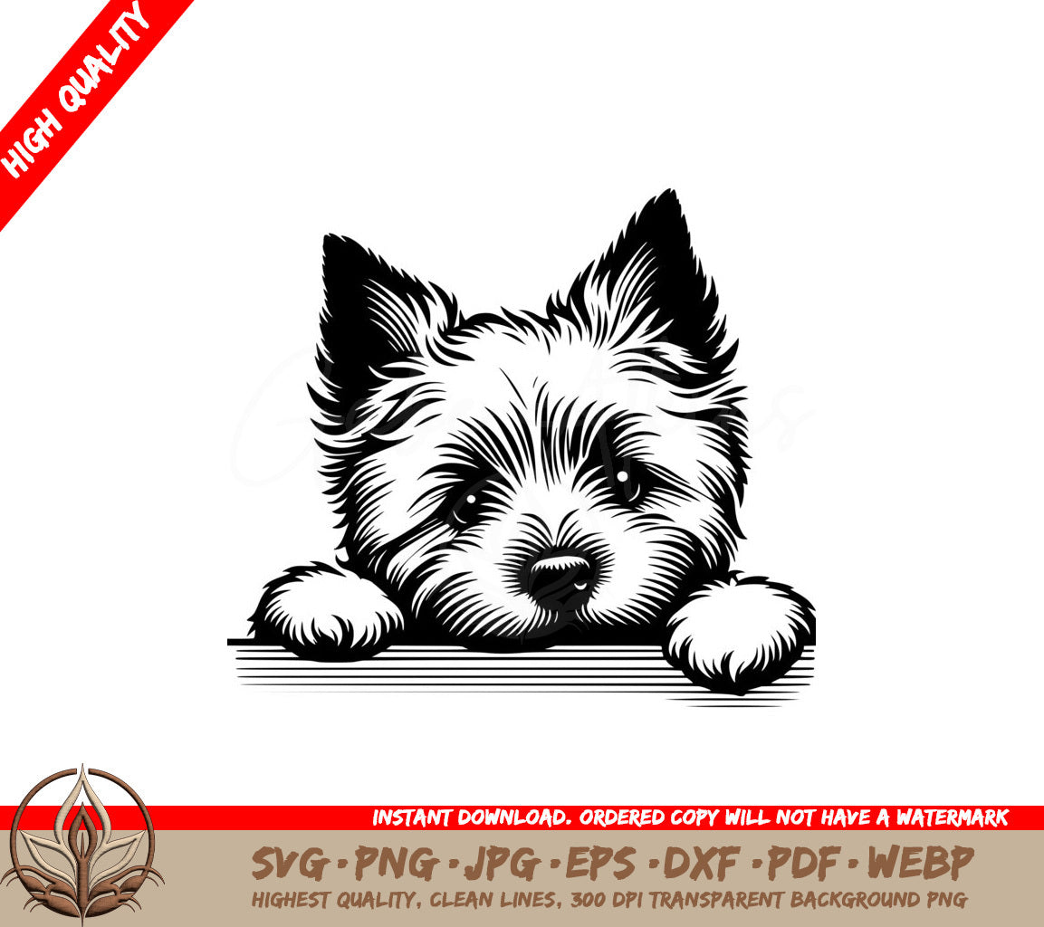 Cairn Terrier Resting SVG - Digital Product in Various File Formats