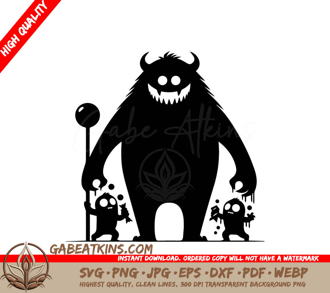 Candy Security Treat or Treat Monster SVG Bundle SVG