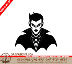 A Black And White Drawing Of A Vampire With Bat Wings