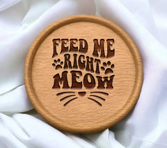 Feed Me Right Meow  Cat Whiskers SVG SVG