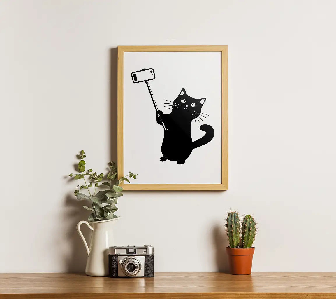 Cat With Selfie Stick