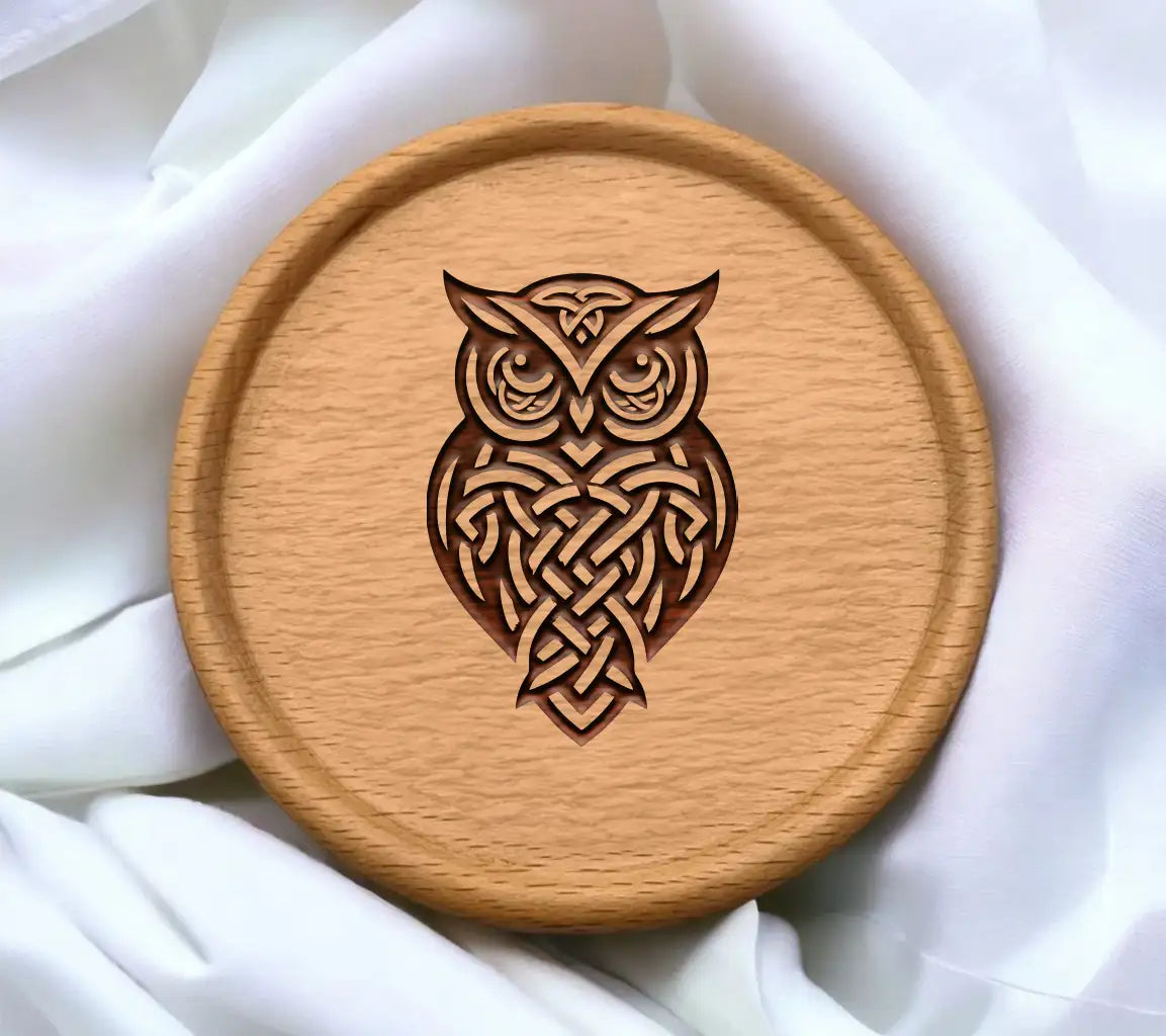 Celtic Owl SVG -  Drawing with Design SVG