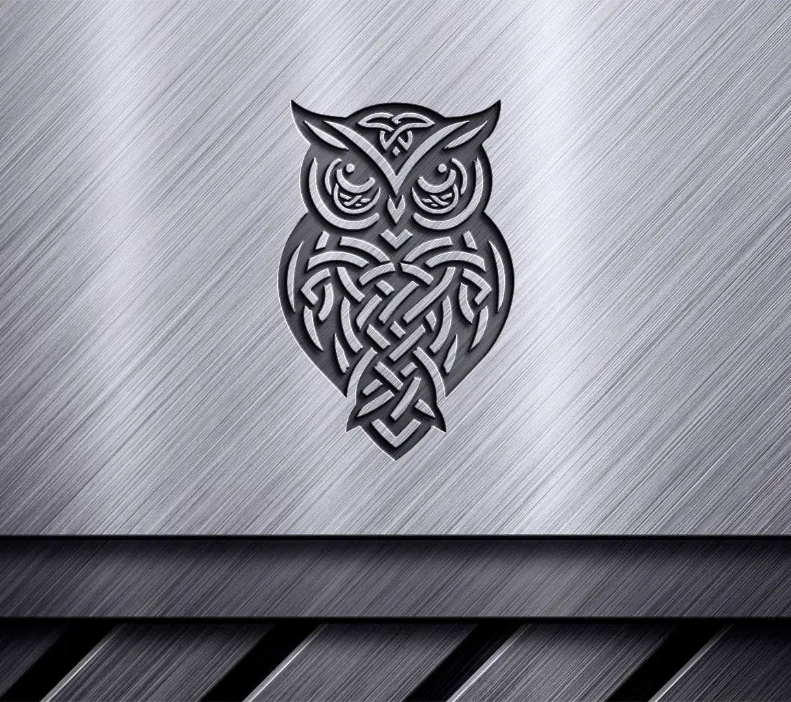 Celtic Owl SVG -  Drawing with Design SVG