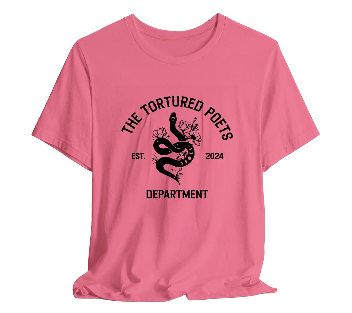 TTPD Reputation Snake Design T-Shirt, The Tortured Poets Department Ad | Tortured Poets Department Adult Unisex Bella + Canvas