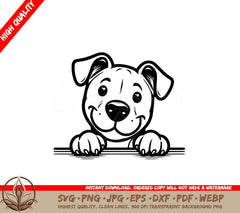 Cheerful Amstaff SVG Digital Product - Flexibility in Multiple Formats