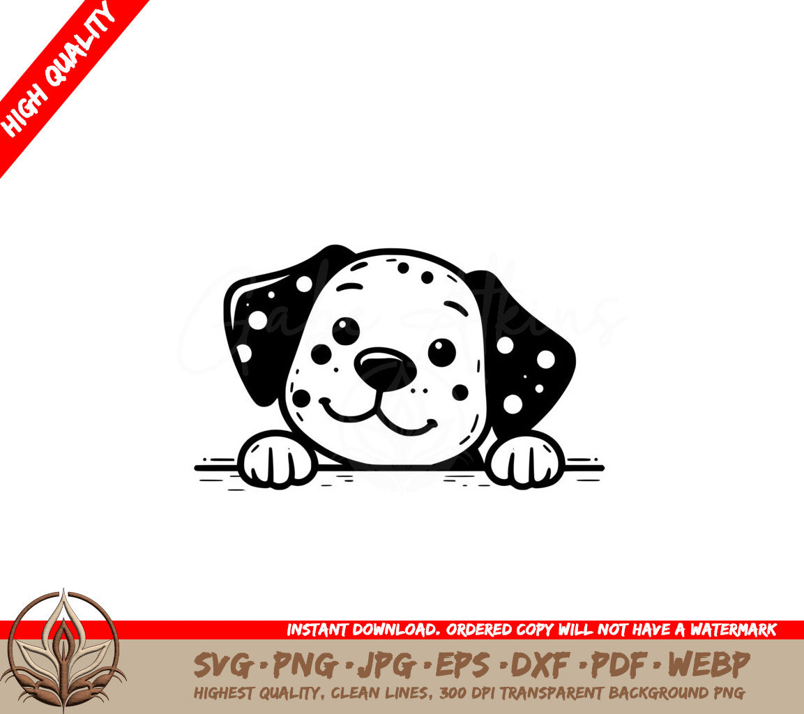 Cheerful Dalmatian SVG - Digital Product File