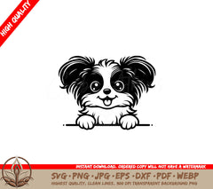 Cheerful Papillon Pooch SVG - Digital Product in multiple formats