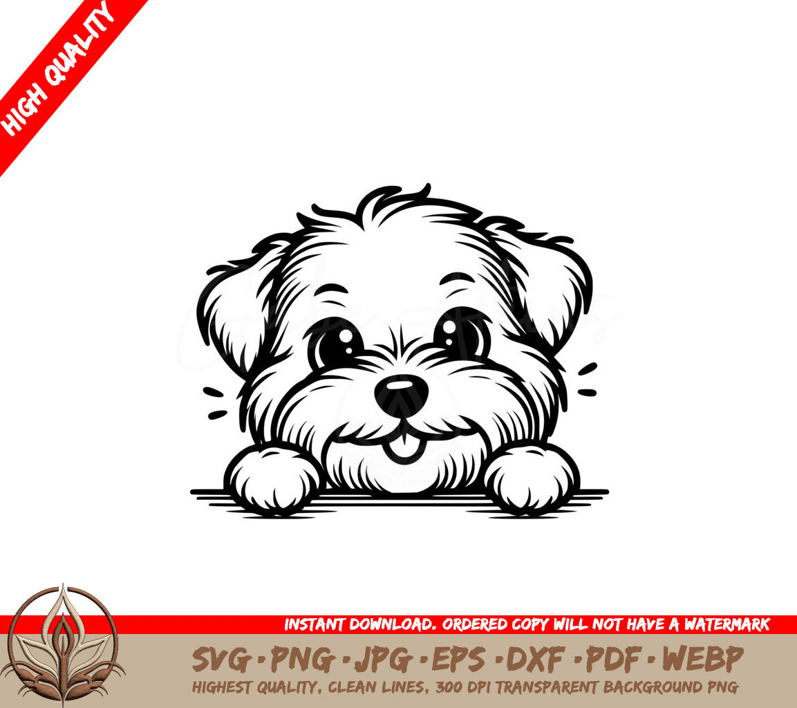 Cheerful Wheaten Terrier SVG - Digital File in Multiple Formats