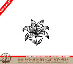 Cherished Lily Digital SVG Offer