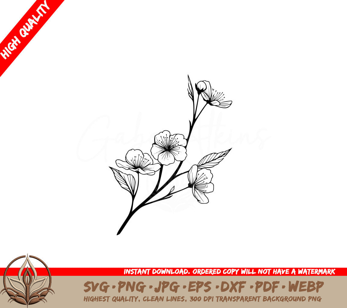 Cherry Blossom Delight SVG