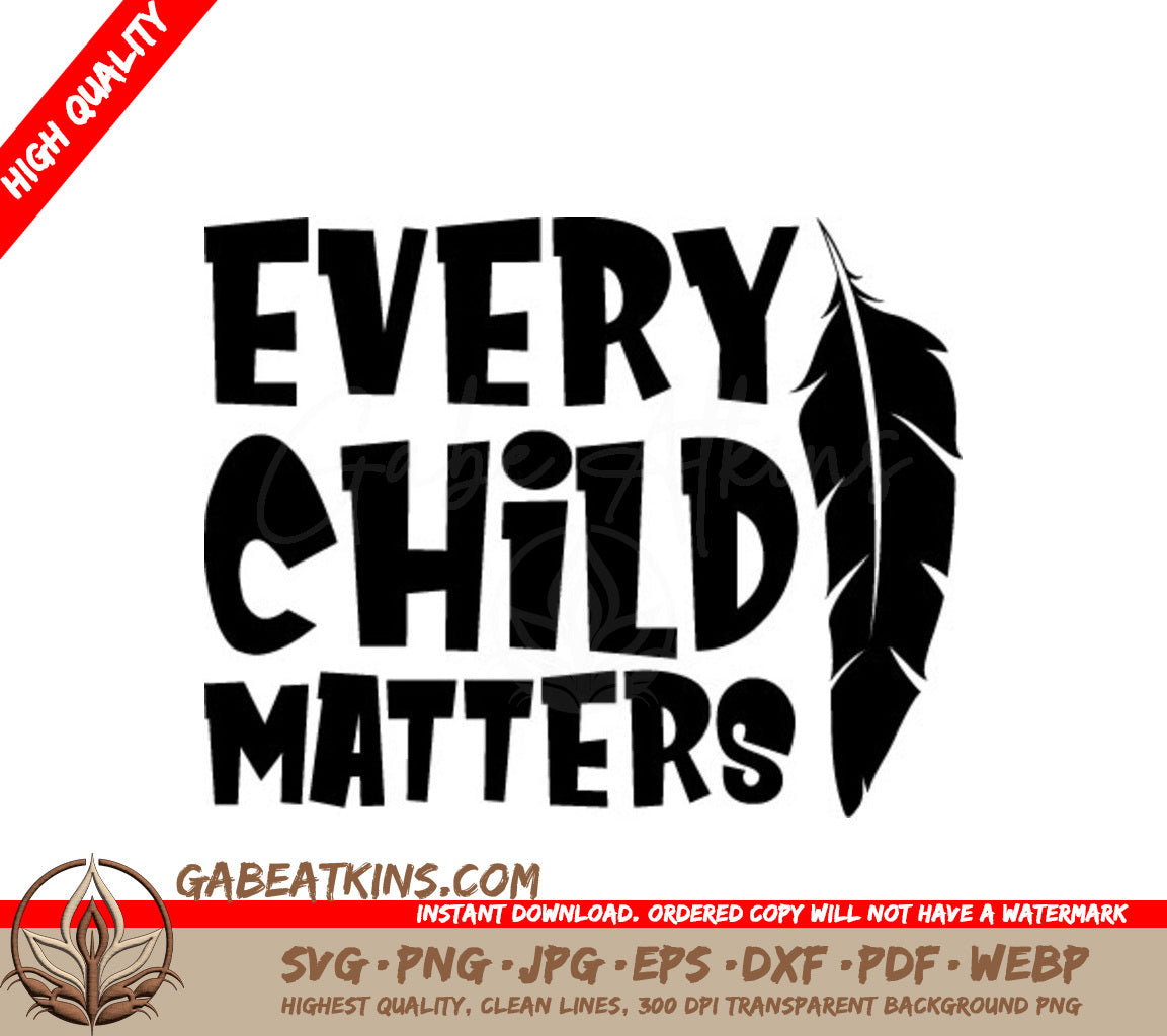 Every Child Matters Feather Logo SVG -  SVG