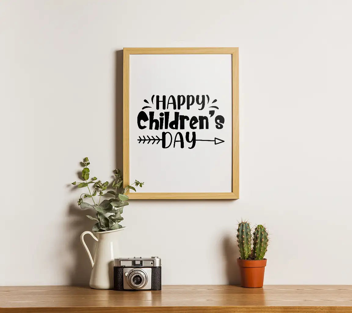 Happy Childrens Day SVG with Arrow - Printable Design SVG