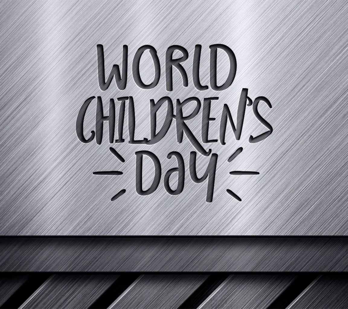  World Childrens Day Logo SVG SVG