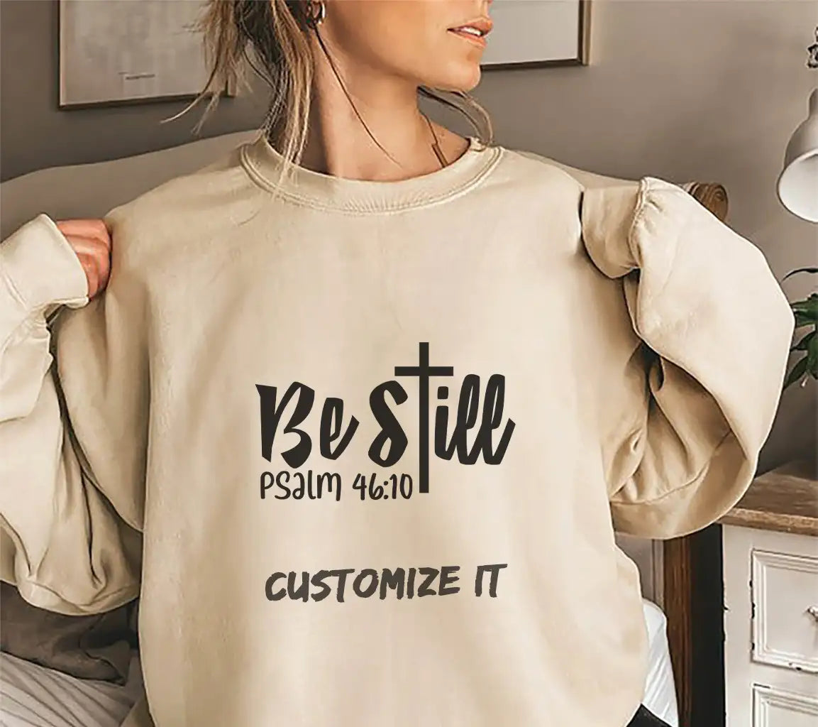 Be Still Christian Cross SVG - Psalm 4610 SVG