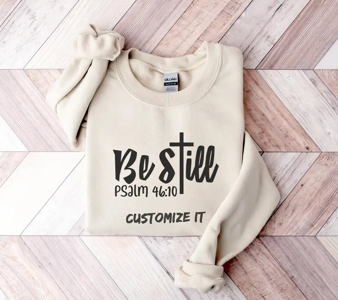 Be Still Christian Cross SVG - Psalm 4610 SVG