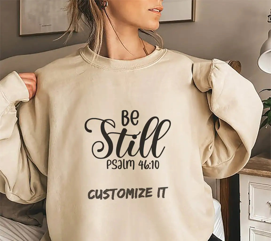 Be Still Christian SVG -  Bible Verse Design SVG