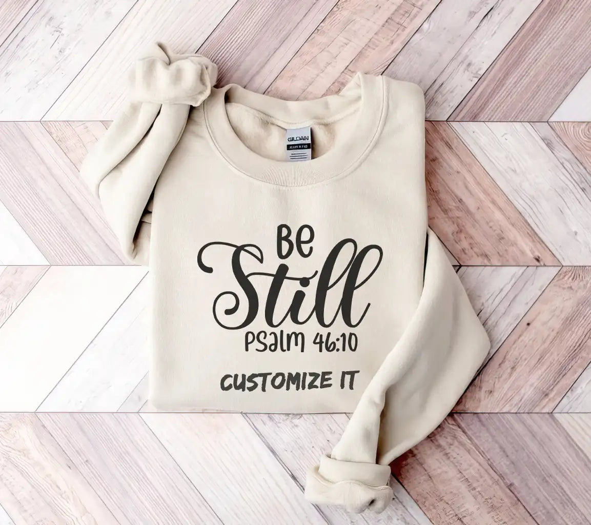 Be Still Christian SVG -  Bible Verse Design SVG