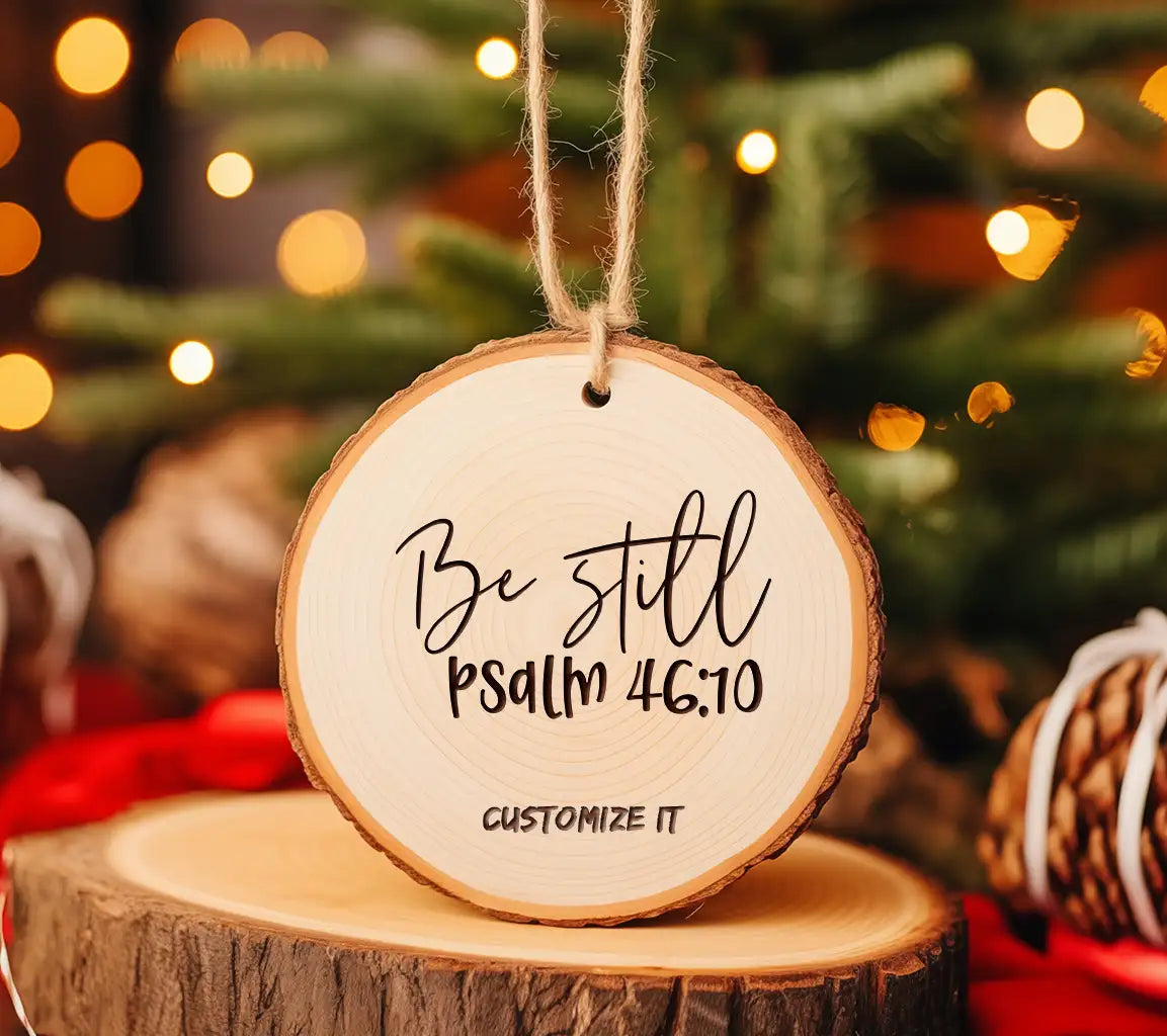 Be Still Psalm 4610 Cursive SVG - Christian Design SVG