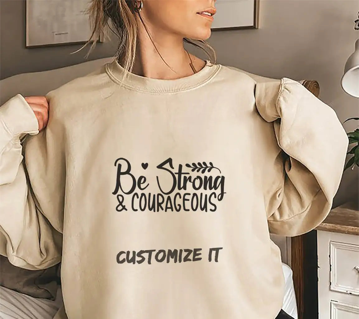  Be Strong & Courageous Christian SVG Design SVG