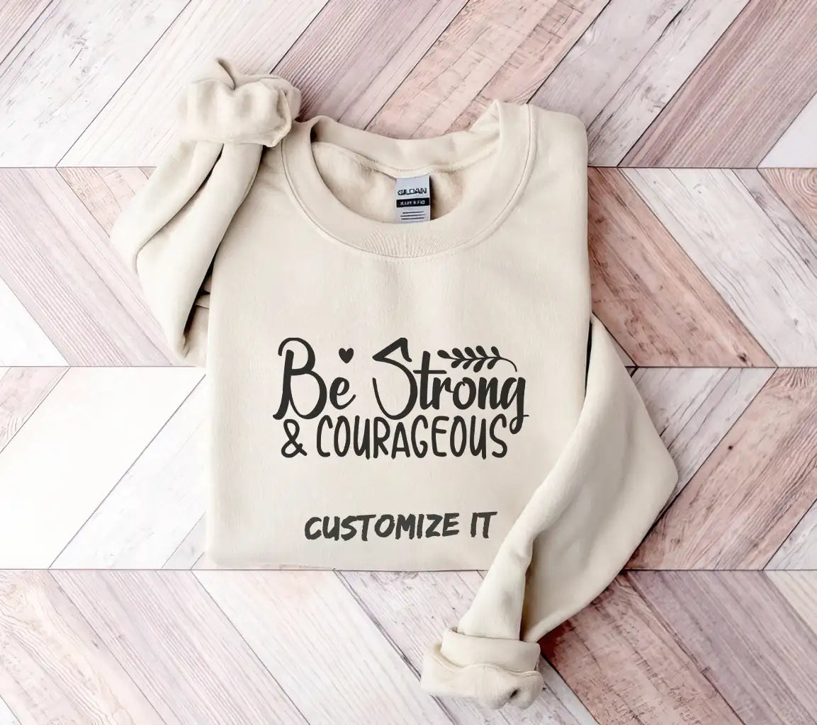  Be Strong & Courageous Christian SVG Design SVG