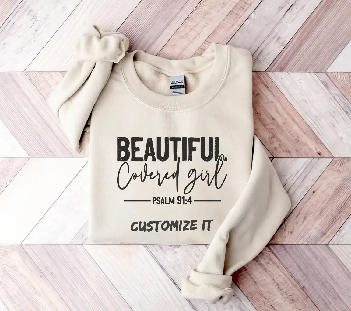 Beautiful Covered Girl SVG - Christian Design SVG