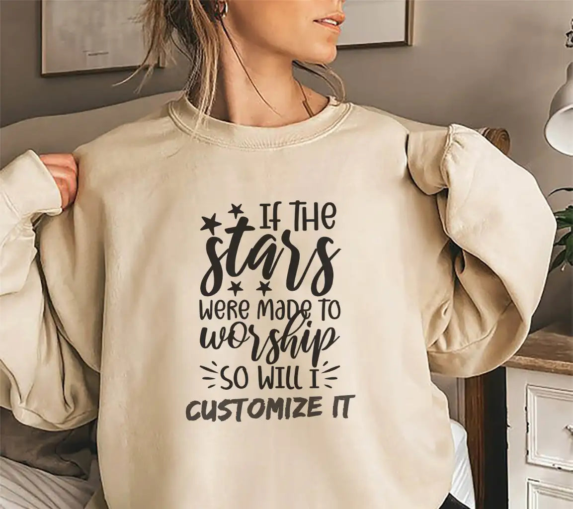 If The Stars Were Made To Worship So Will I - Christian SVG Design SVG