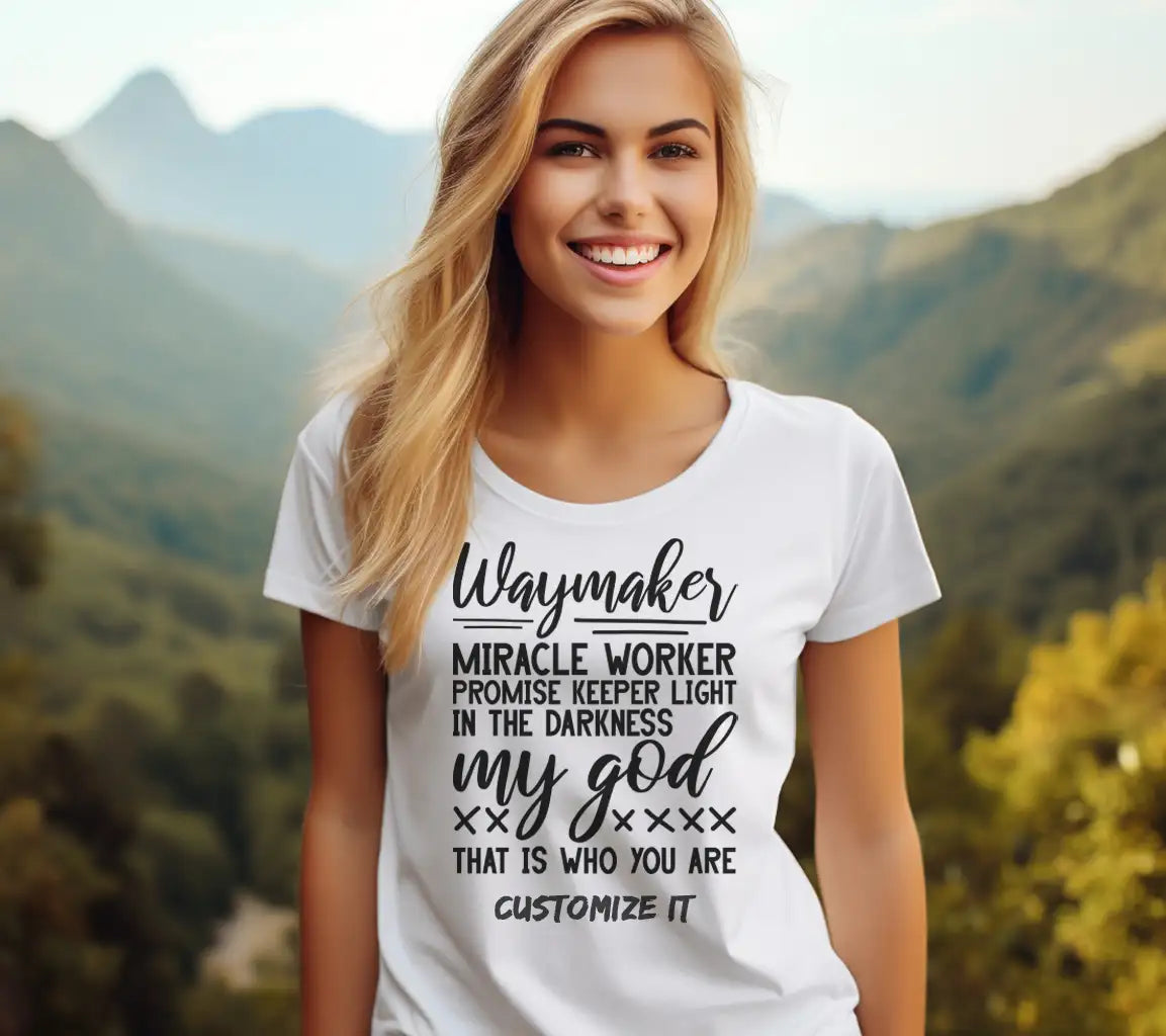 Christian Waymaker Miracle Worker Promise Keeper SVG Design - Light In The Darkness SVG