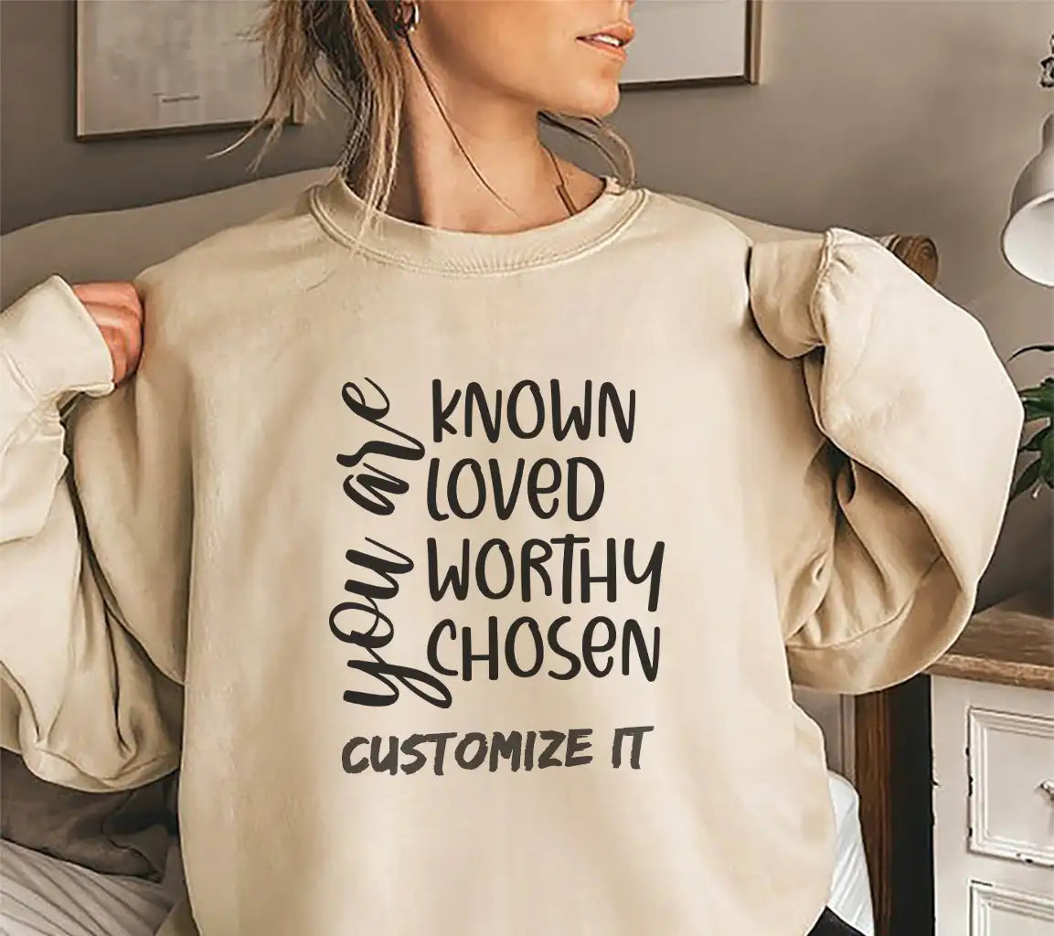 Known, Loved, Worthy, Chosen -  Christian SVG SVG