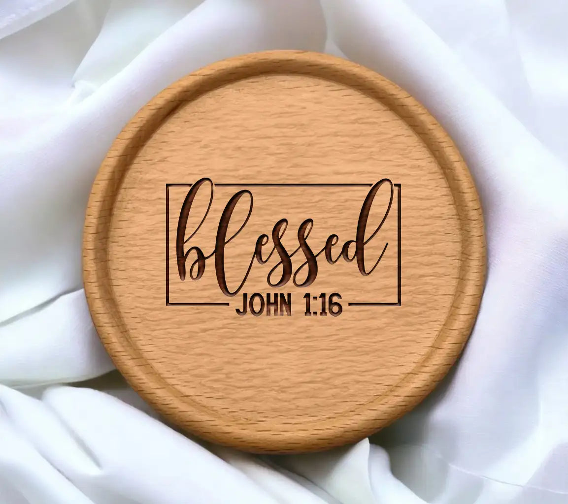 Blessed Bible Verse SVG -  Christian Design SVG