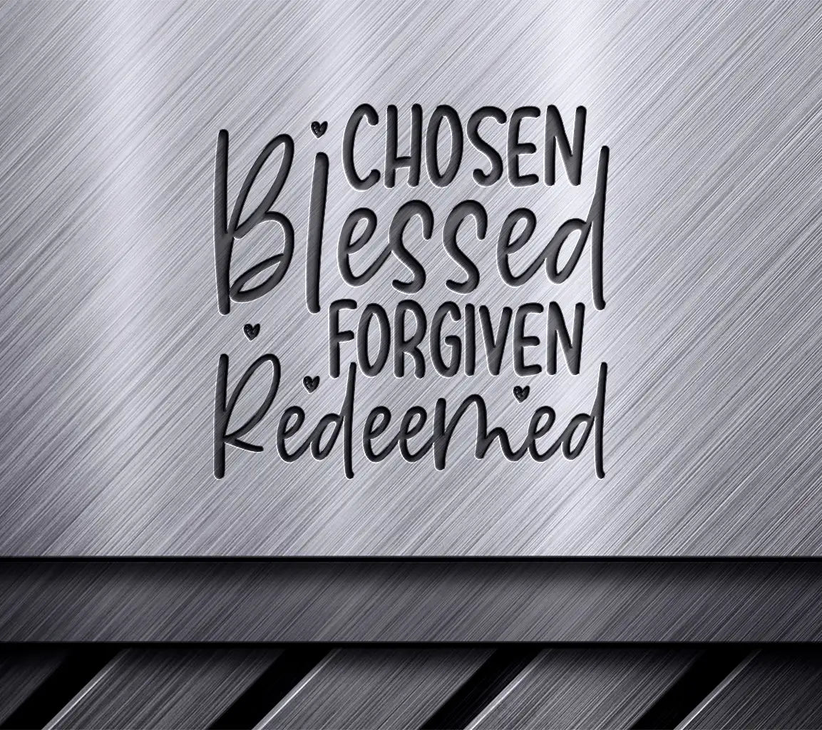 Cursive The Word Chosen SVG - Christian Design SVG