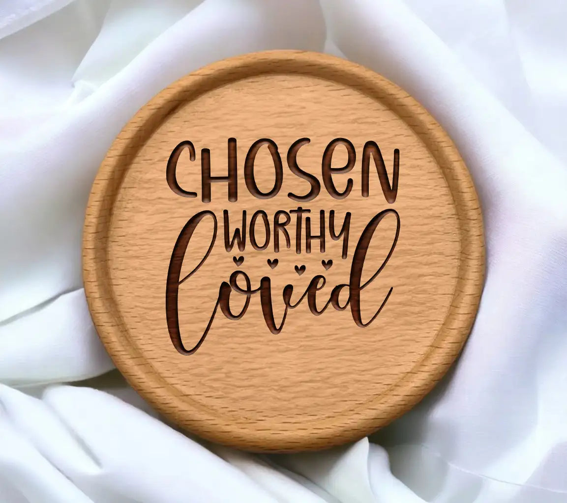 Cursive The Word Chosen SVG - Christian Design SVG