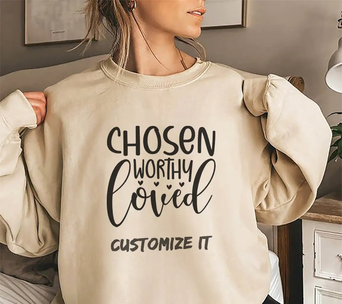 Cursive The Word Chosen SVG - Christian Design SVG