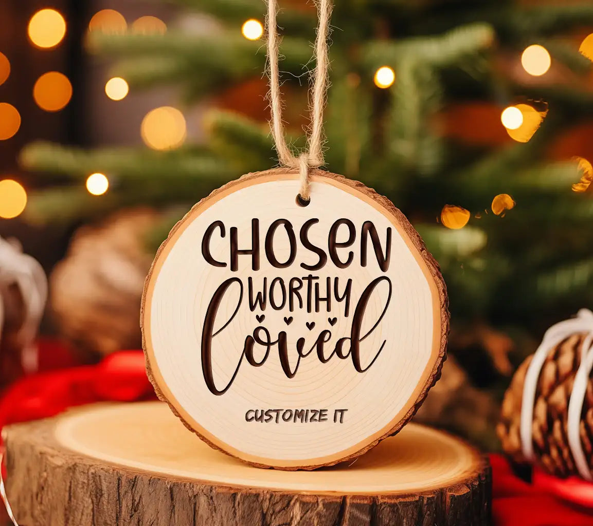 Cursive The Word Chosen SVG - Christian Design SVG