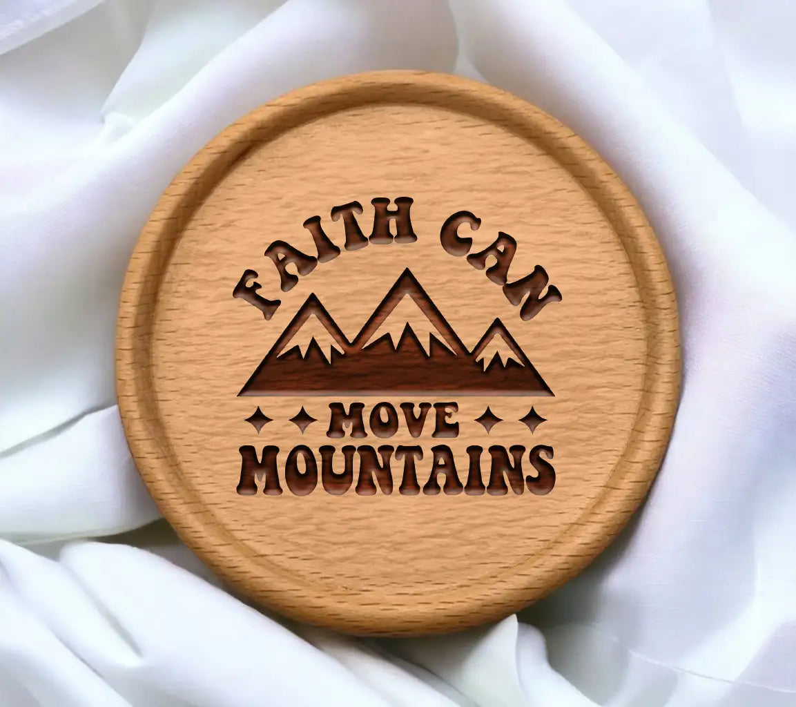 Faith Can Move Mountains SVG -  Mountain Logo Design SVG