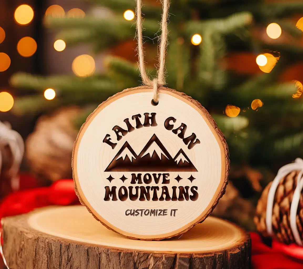 Faith Can Move Mountains SVG -  Mountain Logo Design SVG