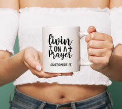 Living on a Prayer Cross SVG - Christian Design SVG