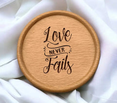 Love Never Fails  SVG Design - Christian Quote SVG