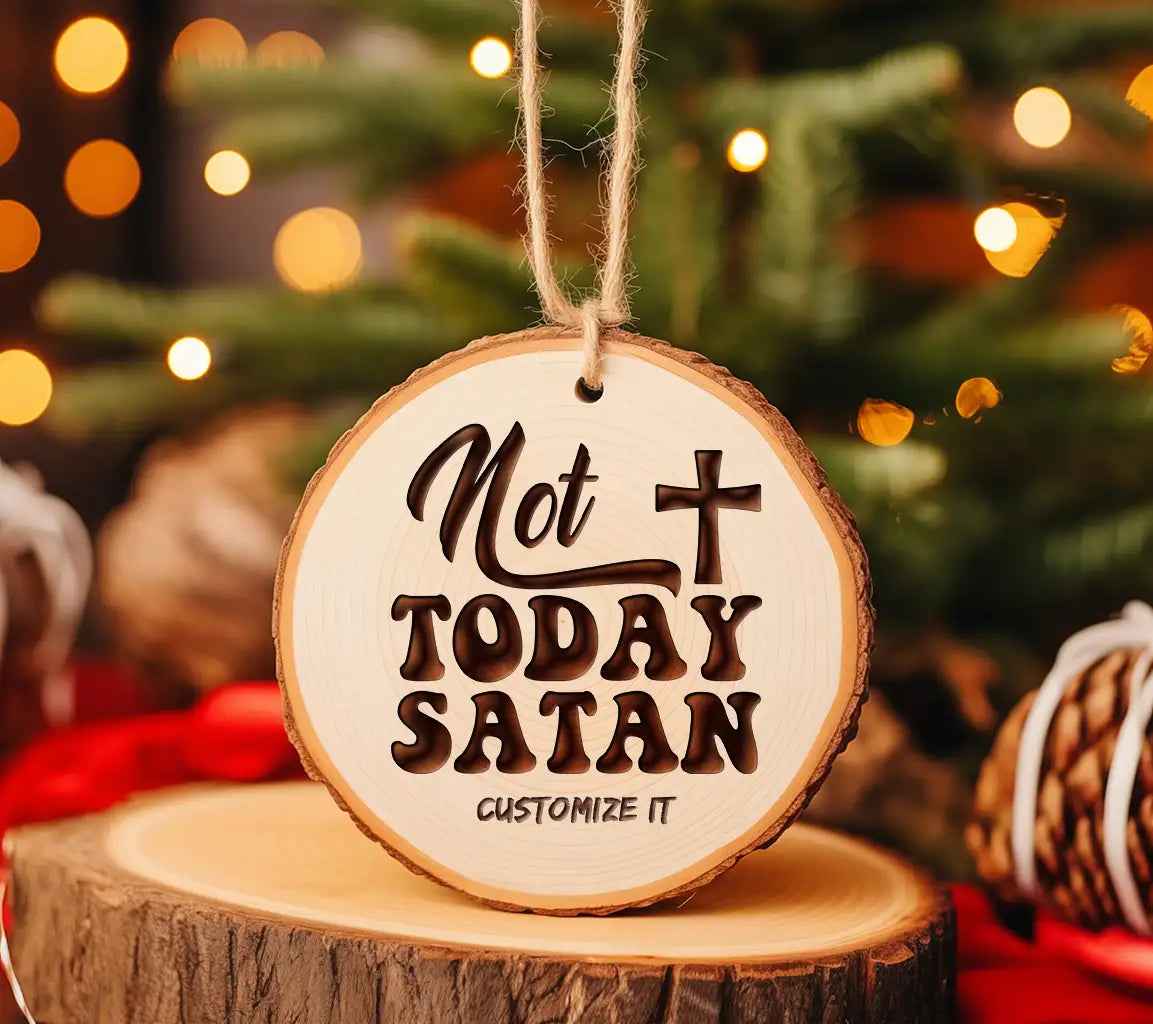 Not Today Satan SVG - Christian Cross Design SVG