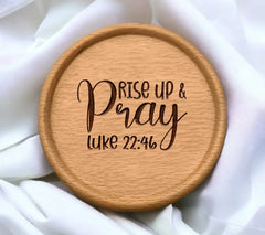 Rise Up and Pray SVG - Christian Design with Luke 2246 SVG