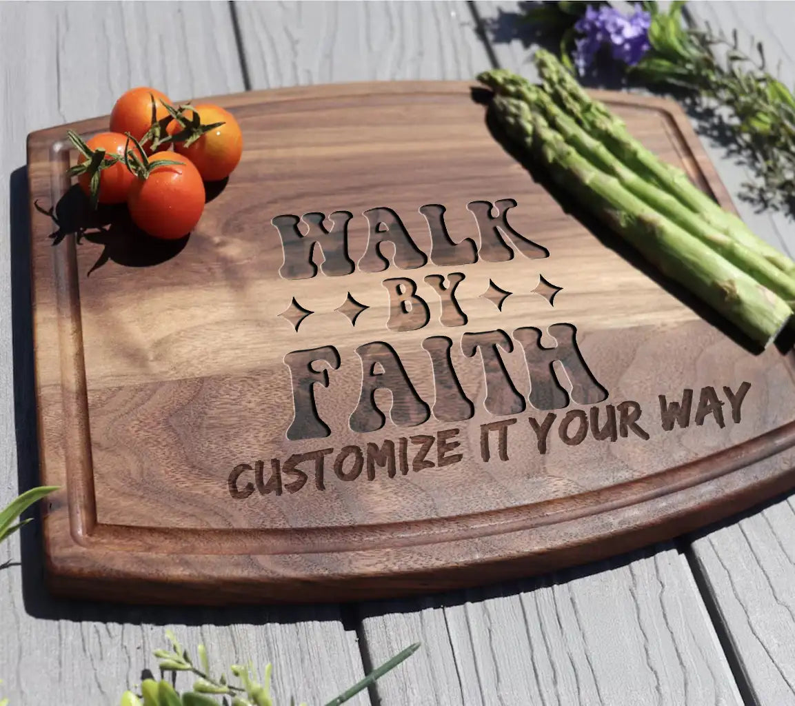 Walk By Faith SVG -  Christian Sign Design SVG