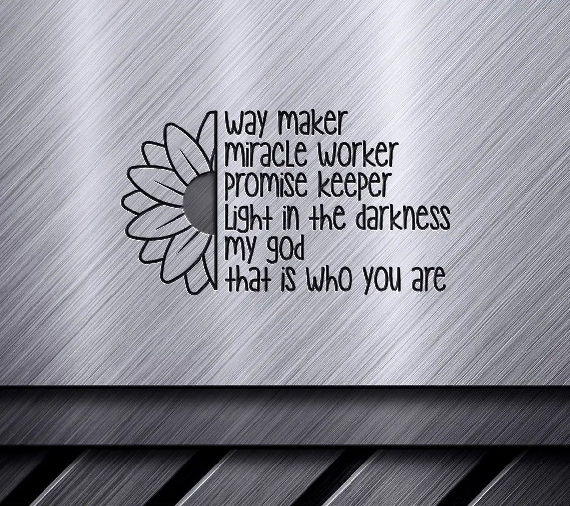 ## Way Maker Miracle Worker Promise Keeper SVG - Christian Design SVG