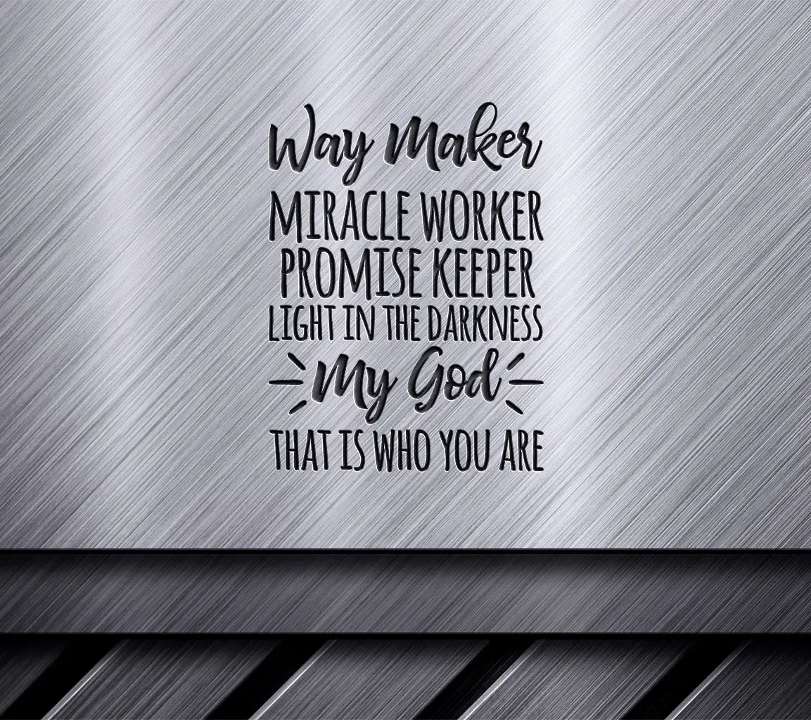 Way Maker Miracle Worker Promise Keeper SVG - Christian Design SVG