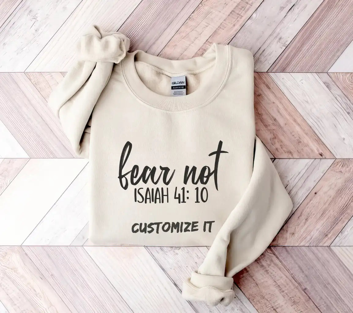 Fear Not Isaiah 4110  Logo SVG - Christian Design SVG