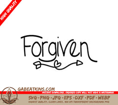 Forgiven Arrow SVG - Christian  Drawing SVG