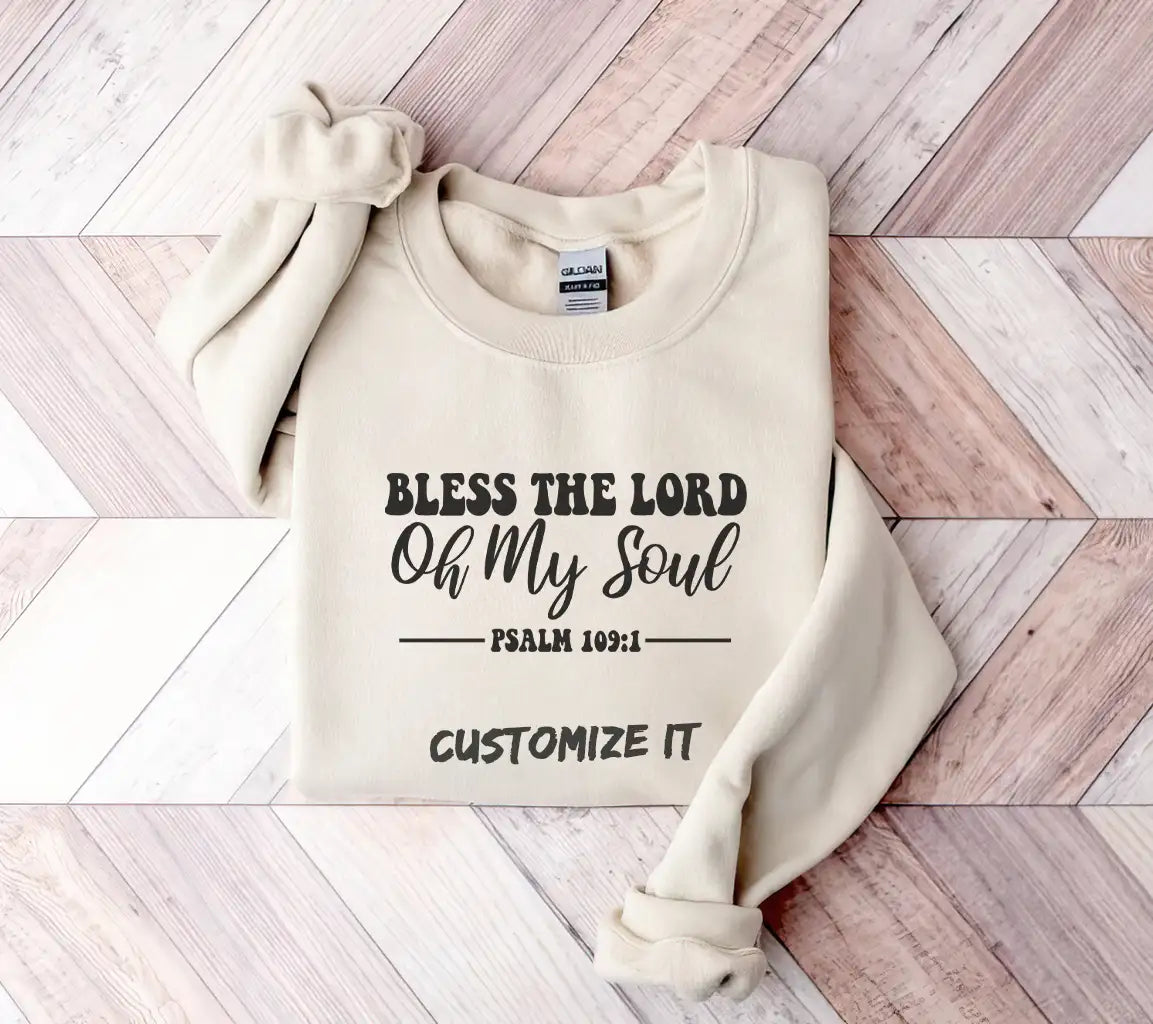 Bless The Lord Oh My Soul SVG - Christian Graphic Design SVG