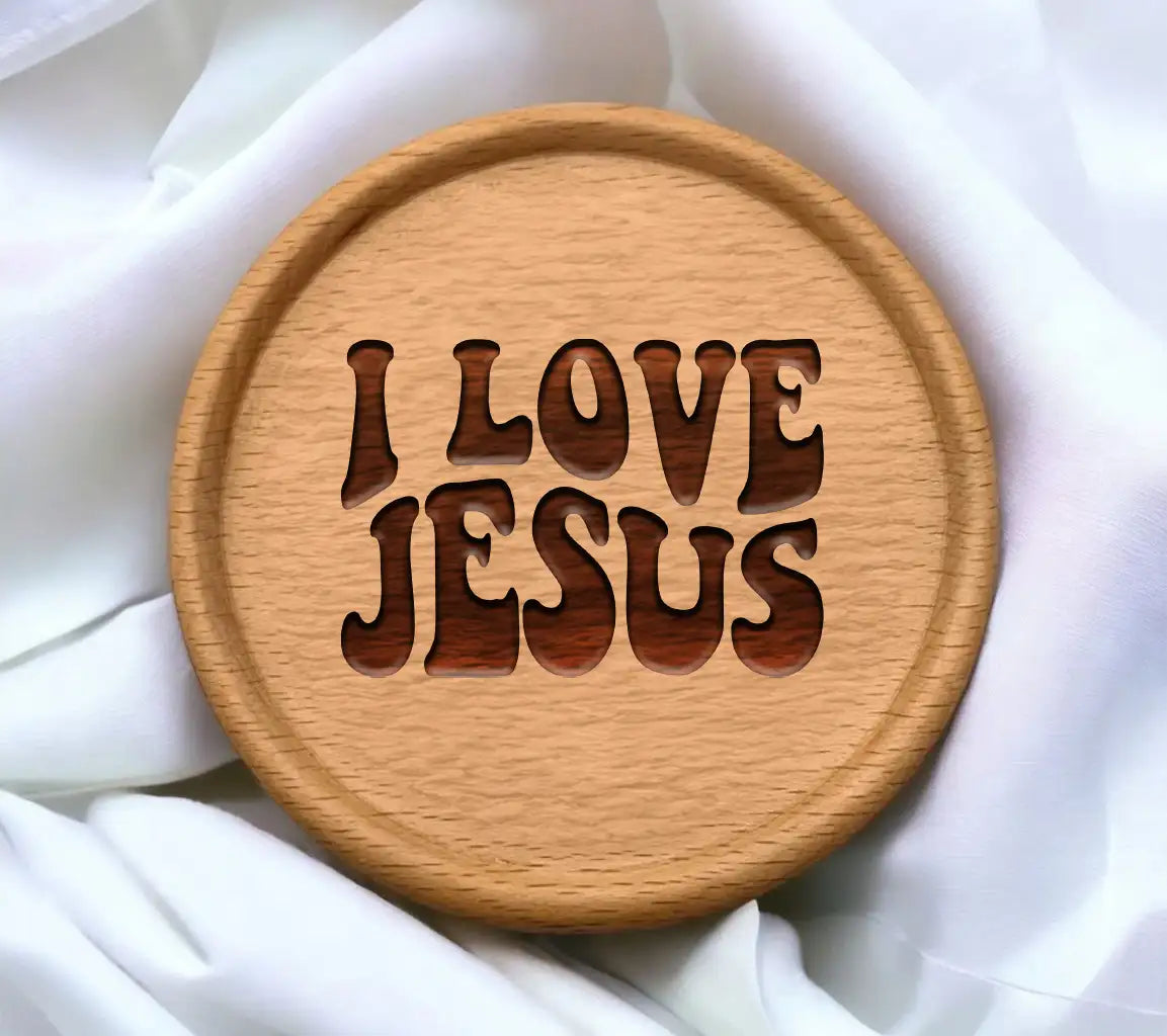 I Love Jesus  SVG Logo - Christian Graphic SVG