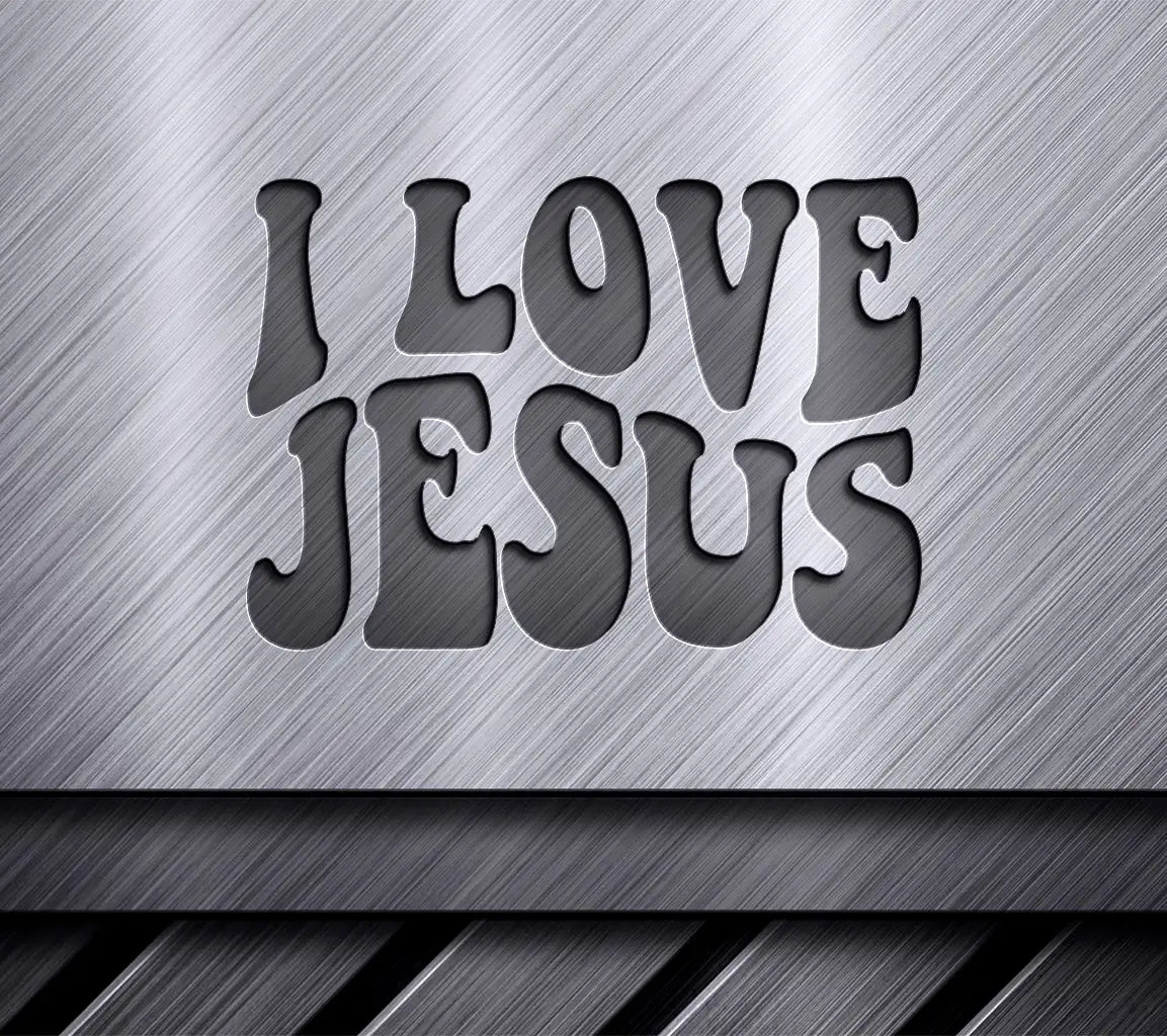 I Love Jesus  SVG Logo - Christian Graphic SVG