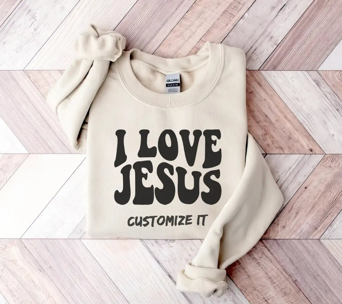 I Love Jesus  SVG Logo - Christian Graphic SVG