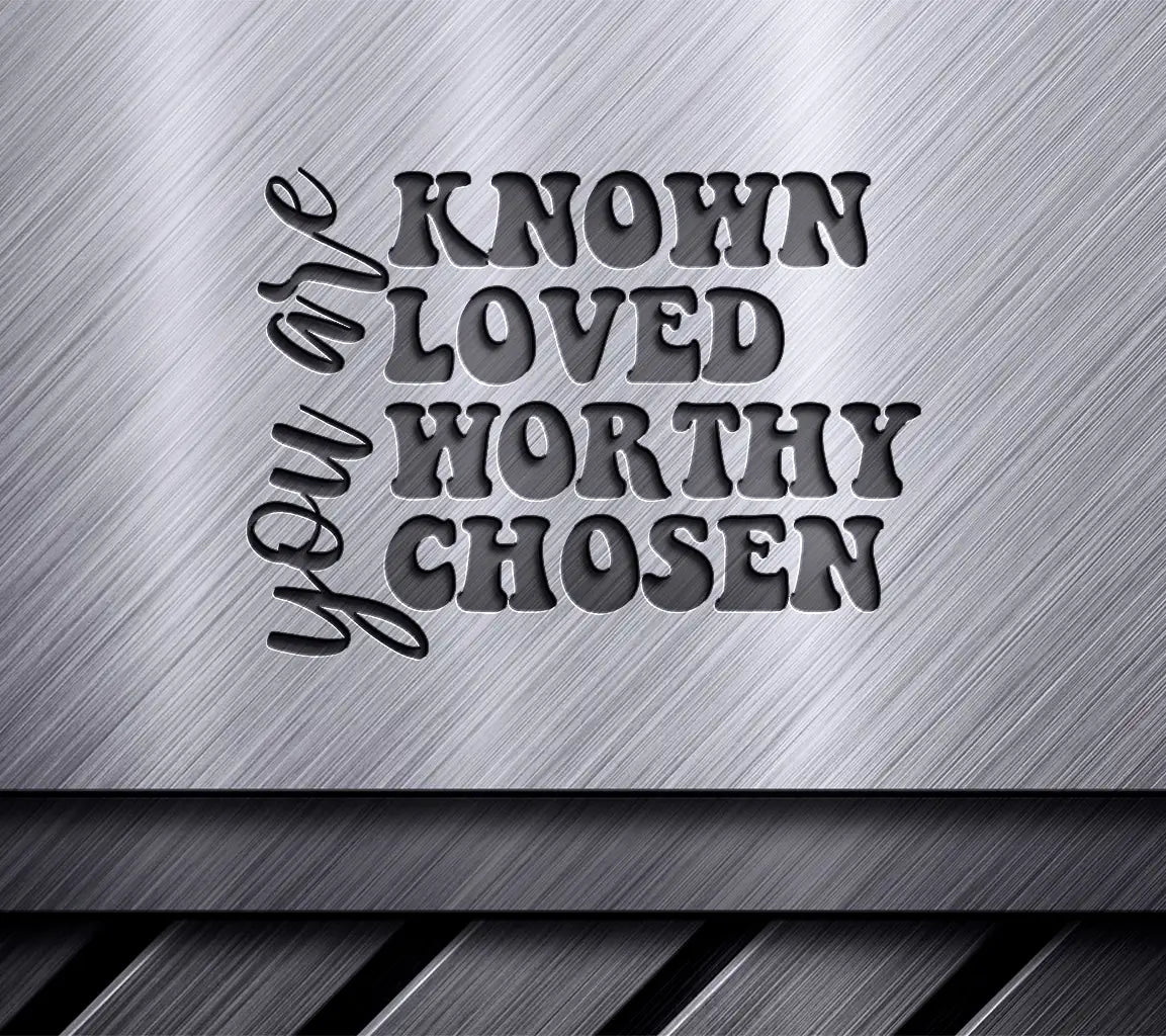  Known Loved Worthy Chosen Christian SVG Design SVG